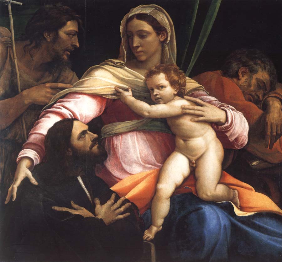 The Madonna and Child with Saints Joseph and John the Baptist and a Donor